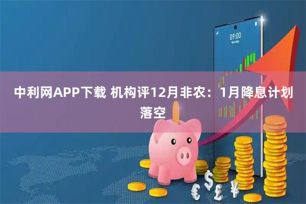 中利网APP下载 机构评12月非农：1月降息计划落空
